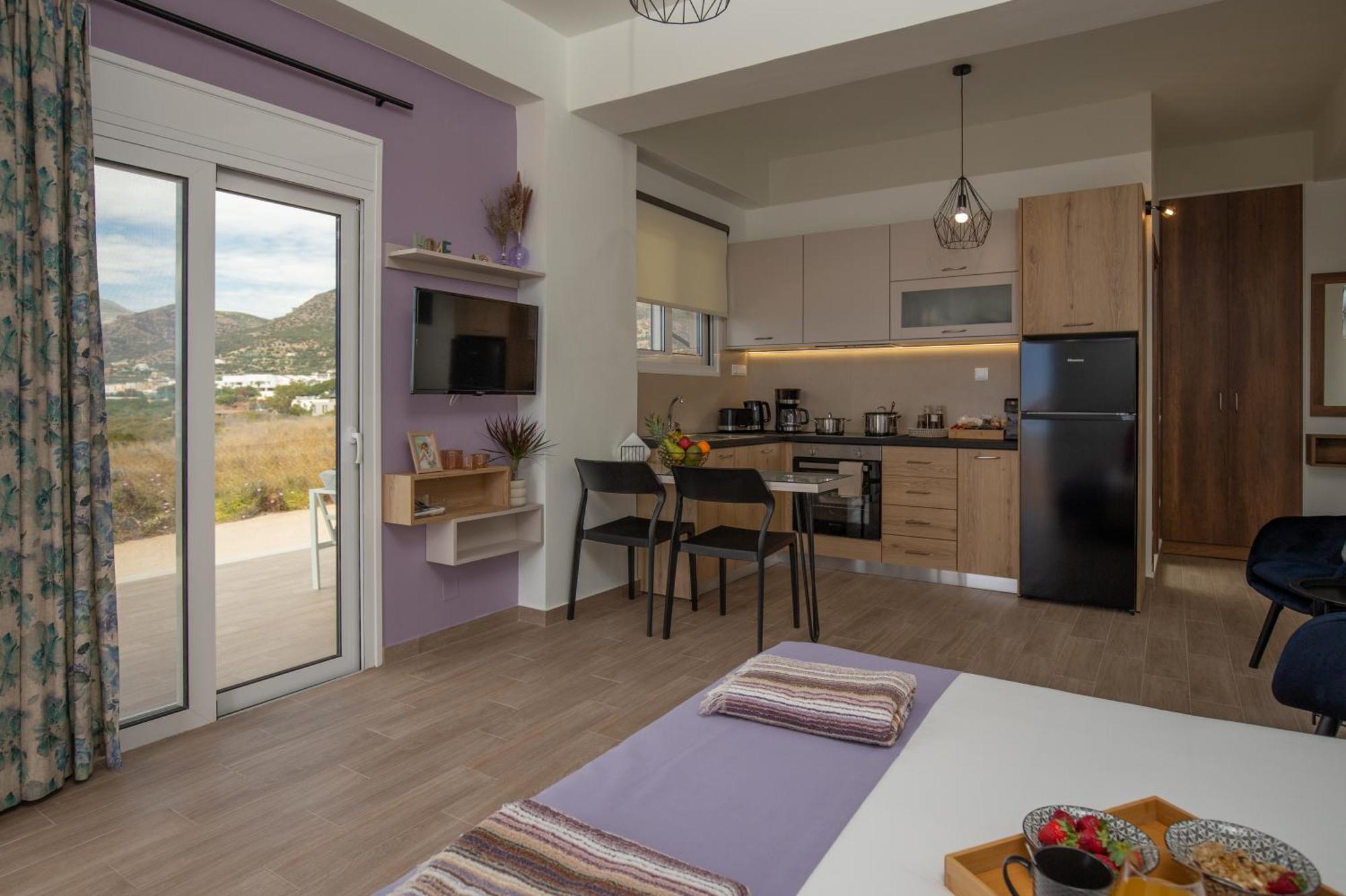 Studio Athena With Panoramic View Of Makrygialos Pilalímata Екстериор снимка